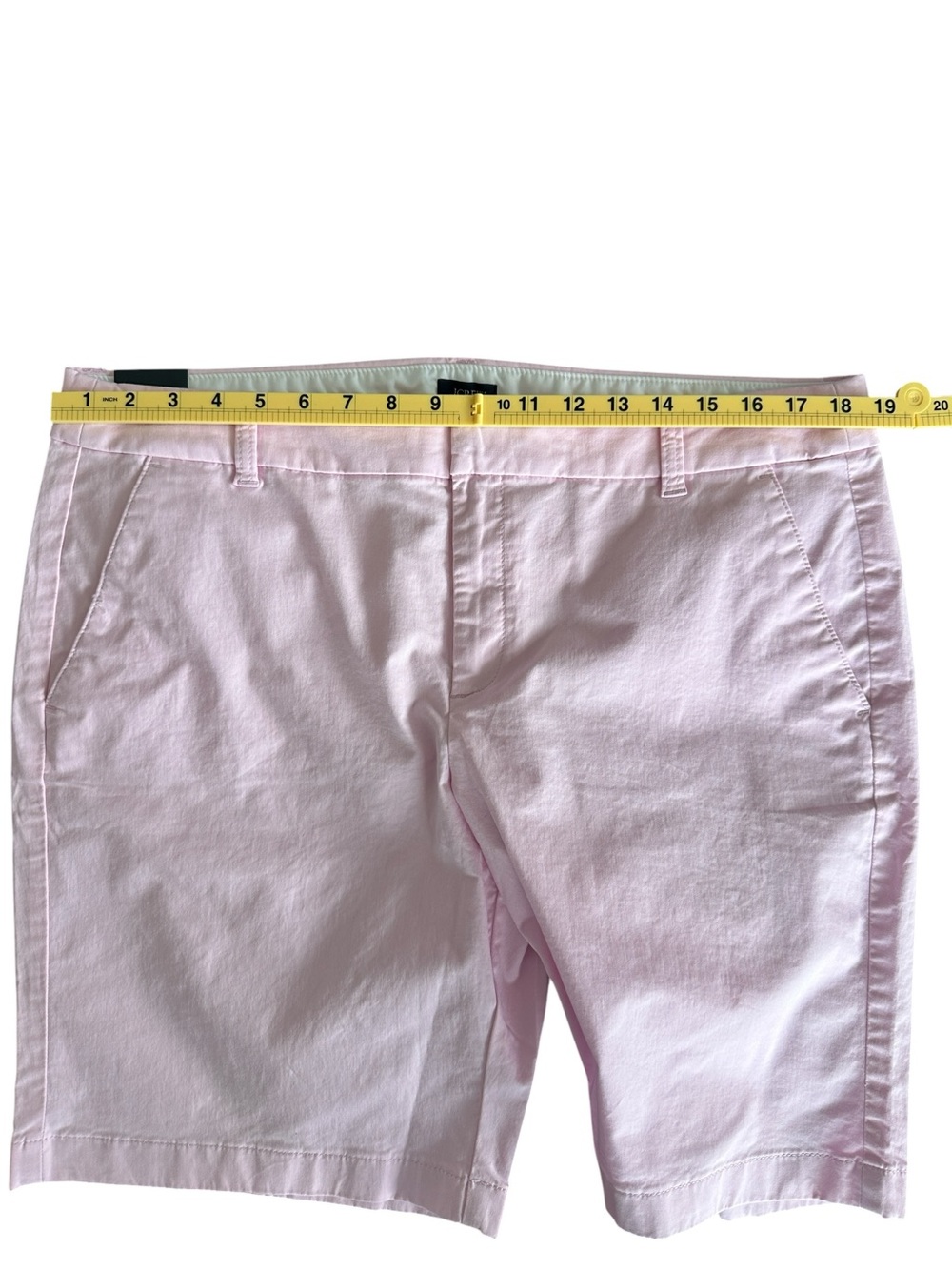 J. Crew Factory Women's 9" Frankie Bermuda Chino Shorts Pink Preppy NWT Size 14 - Picture 6 of 8